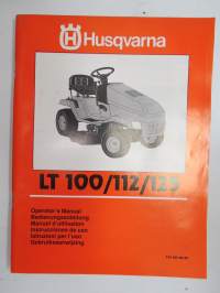 Husqvarna LT 100 / 112 / 125 Operator´s Manual, Bedienungsanleitung, Manuel d´utilisation, Instrucciones de uso, Istruzioni per lúso, Gebruiksaanwijzing