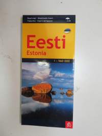 Eesti - Estonia Road map / Maanteede kaart / Tiekartta / Карта автодорог -kartta / map