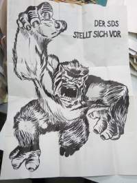 Der SDS stellt sich vor (1970) -saksalaisen radikaalin opiskelijaliikkeen vaalijuliste, jonka tausta kirjoitettu kirjeenä Suomalaisille opiskelijakavereille