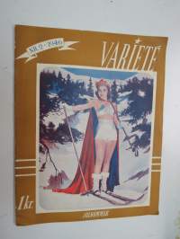 Variete 1946 nr 2 julnummer -ruotsalainen pinup- ja kertomuslehti -swedish pinup magazine with stories