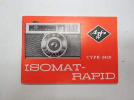 Agfa Isomat Rapid Type 2428 kamera / camera -multilingual instructions
