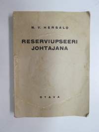 Reserviupseeri johtajana -Finnish army reserve officer as a leader