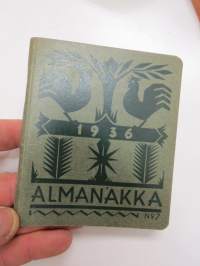 Almanakka 1936 -calendar