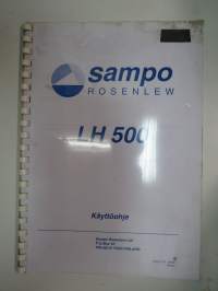 Sampo Rosenlew LH 500 puintimonitori (leikkuupuimuri)  - Käyttöohjekirja -combine monitor manual in finnish