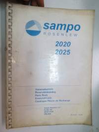 Sampo Rosenlew 2020, 2025 leikkuupuimuri Varaosaluettelo, Reservdelskatalog, Parts book, Ersatzteil-Liste, Catalogue Pièces de Rechange -combine parts book