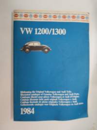 Volkswagen 1200 & 1300 1984 Bildkatalog für Original Teile / Illustrated catalogue of genuine parts -varaosaluettelo