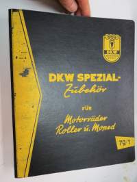 DKW Spezial-Zubehör für Motorräder, Roller und Moped -tarvikeluettelo moottoripyörät, skootterit, mopedit