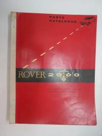 Rover 2000 Parts Catalogue -varaosaluettelo