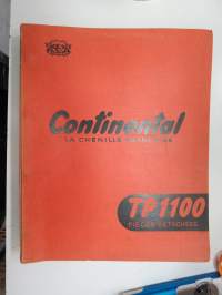 Continental TP1100 Series 25 & 35 - La chenille francaise - Richard Freres - telapuskukone varaosaluettelo / parts catalog