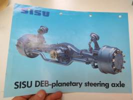 Sisu DEB-planetary steering axle -myyntiesite / brochure