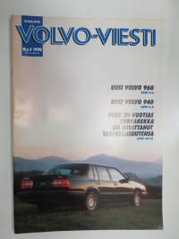 Volvo-Viesti 1990 nr 3 -asiakaslehti / customer magazine - Renault Uutiset samassa