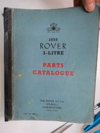 Rover 3-litre 1959 Parts Catalogue -varaosaluettelo
