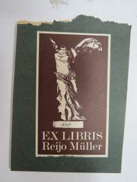 Ex Libris Reijo Müller -kirjanomistajamerkki / book owner´s mark