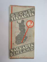 Suomen tiekartta 2 1950 Vägkarta över Finland -road map