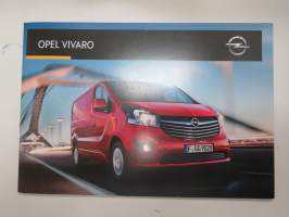 Opel Vivaro 2016 -myyntiesite / sales brochure