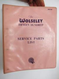 Wolseley Fifteen Hundred 1500 Service Parts List -varaosaluettelo