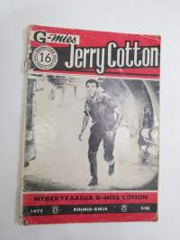 Jerry Cotton 1975 nr 16 Myrkkykaasua G-mies Jerry Cotton