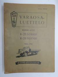 Sisu kuorma-autot K-25 SI/4000, K-28 SI/4500 1956-1958 varaosaluettelo -parts catalog