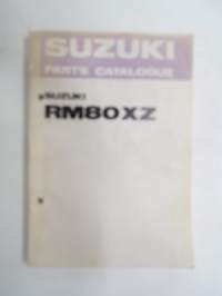 Suzuki RM80XZ parts catalogue -varaosaluettelo
