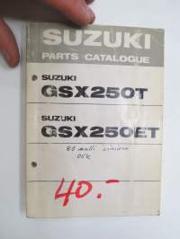 Suzuki GSX250T / GSX250ET parts catalogue -varaosaluettelo