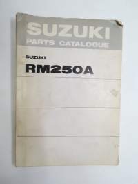Suzuki RM250A parts catalogue -varaosaluettelo