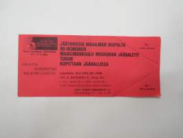 Moskovan Jääbaletti, Turku Kupittaa 1983 - pääsylippu / admission ticket