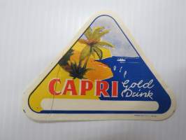 Capri Cold Drink -etiketti / label