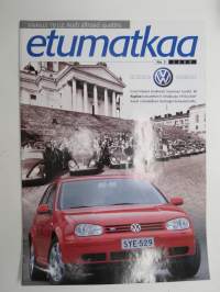 Etumatkaa 2000 nr 3, Volkswagen asiakaslehti, kansikuva ensimmäiset virallisesti tuodut 12 Kuplaa luovutettiin Senaatintorilla, Volkswagen 50 vuotta Suomessa, ym.