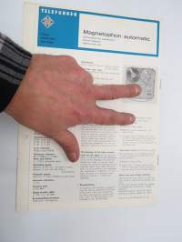Telefunken Service Information Magnetophon automatic -huolto-ohjeet, piirikaavio, ym.