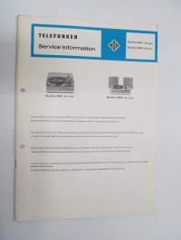 Telefunken Service Information Musikus 509 Z de Luxe, Musikus 5090 X de Luxe -huolto-ohjeet, piirikaavio, ym.