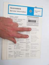 Telefunken Service Information Steuergerät R 205 -huolto-ohjeet, piirikaavio, ym.