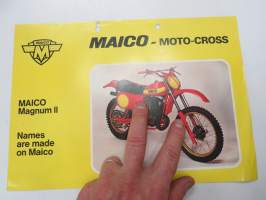 Maico Magnum II 250, 400, 450 Moto Cross -myyntiesite / brochure