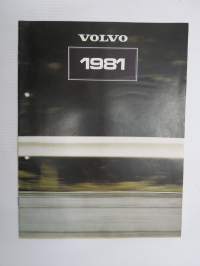 Volvo 1981 mallisto -myyntiesite / sales brochure