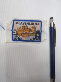 Olavinlinna (Savonlinna) kangasmerkki / hihamerkki -travel badge