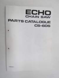 Echo Chain saw CS-60S Spare parts catalogue -varaosaluettelo