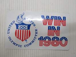 United States Olympic Committee - Win in 1980 -tarra / sticker