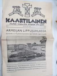 Kaartilainen 1936 nr 5- Suomen Valkoisen Kaartin oma lehti, ilmestynyt 28.5.1936 