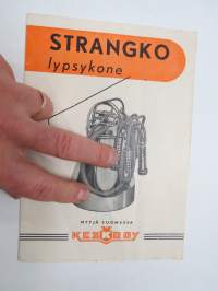 Strangko (Strange-Hansen) lypsykone -myyntiesite / sales brochure