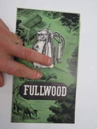 Fullwood (Edustaja A. Holttinen, JKL) lypsykone -myyntiesite / sales brochure