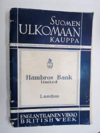 Suomen ulkomaankauppa 1933nr 15-16 - Englantilainen viikko - British week erikoisnumero
