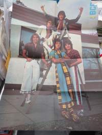 Bay City Rollers BCR - Help-lehden keskiaukeamajuliste / magazine centerfold poster