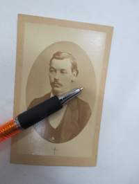 Mauritz Lindberg 1880 -visiittikorttivalokuva / visit card photograph / cdv