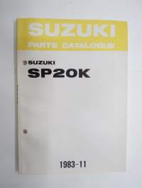 Suzuki SP20K / SP30 Water pump parts catalogue -vesipumppu varaosaluettelo