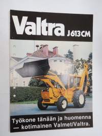 Valtra J 613CM traktorikaivuri -myyntiesite / sales brochure