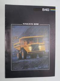 Volvo BM 540 -myyntiesite / sales brochure