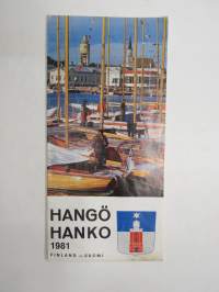 Hanko - Hangö 1981 -matkailuesite / travel brochure