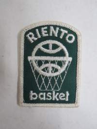 Riento Basket -kangasmerkki / cloth badge