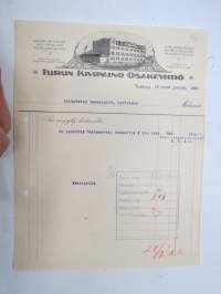 Turun Kivipaino Oy, Turku 16.12.1921 -asiakirja / business document