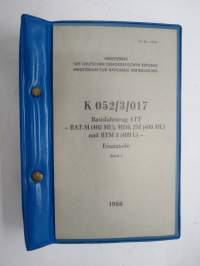 Basisfahrzeug ATT - BAT-M (405 MU); MDK 2M (409MU) und BTM 3 (409 U) - Ersatzteile Band 1 & 2 1986 -varaosaluettelo / parts catalog