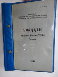 Mittlerer Panzer T 55A Nutzung -keskiraskas? panssarivaunu, käyttö -tank in action, manual